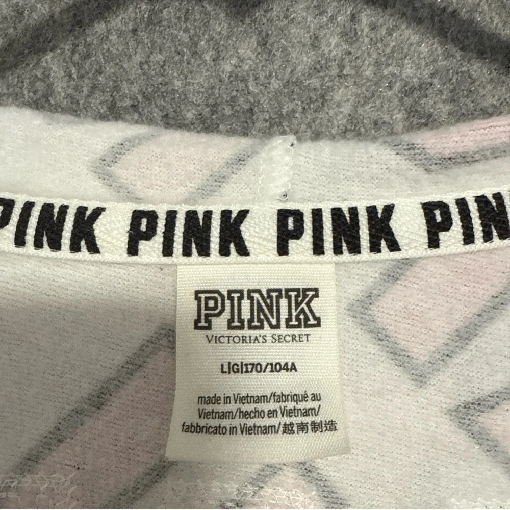 VICTORIA'S SECRET PINK GRAPHIC HOODIE FASHION SHOW FULL ZIP size L - Picture 4 of 12
